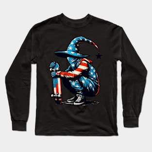 American patriot skate wizard Long Sleeve T-Shirt